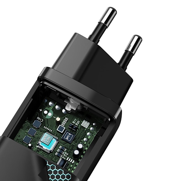 Baseus GaN2 Lite Snabbladdare 65W USB/USB-C Quick Charge 3.0 PD