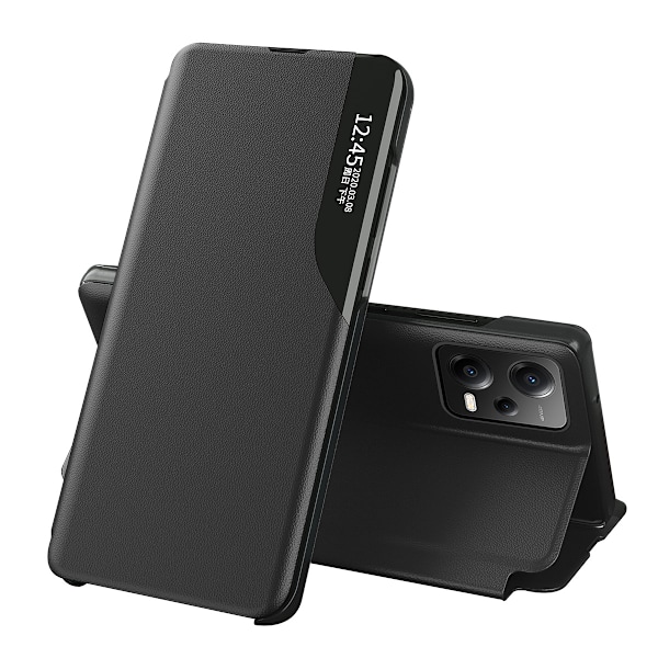 Xiaomi 13 Lite Fodral i Eco Läder med Stativfunktion och Flip-sk
