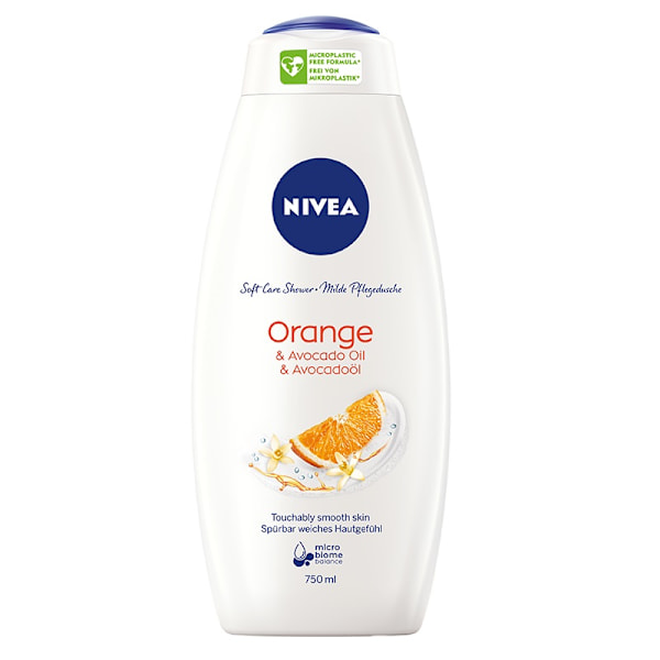 Nivea Apelsin & Avokado Olja Duschtvål/ 750 ml - Naturlig Duschg