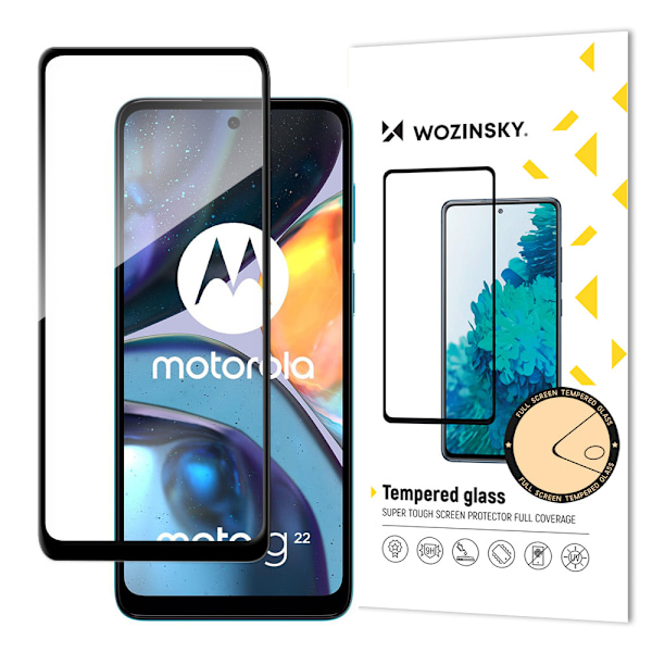 Wozinsky Hållbart Härdat Glas för Motorola Moto G22 - Fullskärm