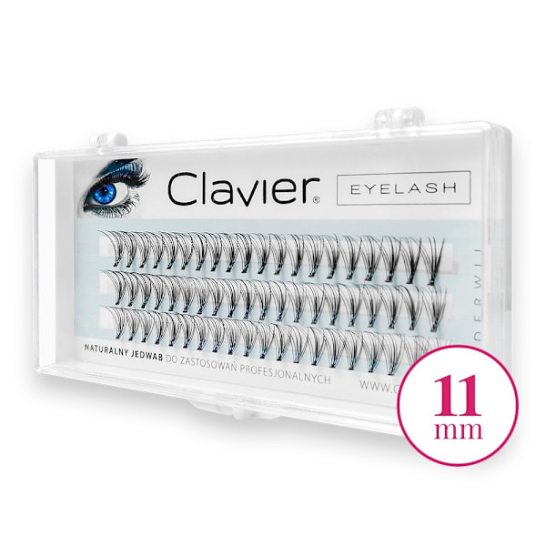 Clavier Ögonfransar Naturliga Tjocka Volymfransar 11mm