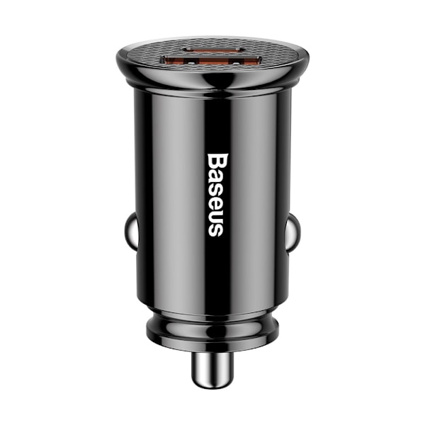 Baseus Cirkulär PPS Intelligent Billaddare med USB Quick Charge Svart