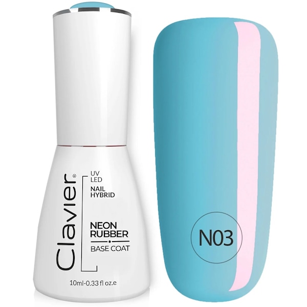 Clavier Lyxig Neon Gummibas Färgbas N03 Blå Regnbåge/ 10ml