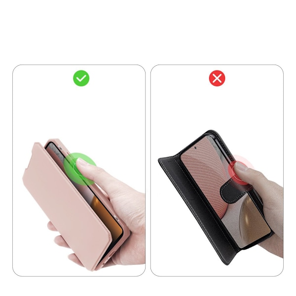 DUX DUCIS Skin X fodral med lock för Samsung Galaxy A72 4G rosa