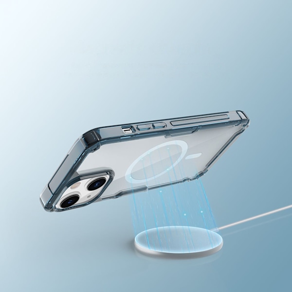 Nillkin Nature Pro MagSafe-fodral för iPhone 15 Plus - Vit/ Stöt