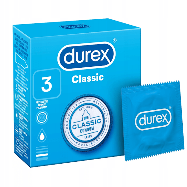 Durex Kondomer Classic/ 3 stycken