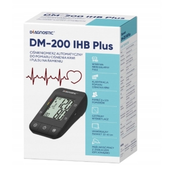 Diagnostisk Plus Blodtrycksmätare DM-200 IHB med adapter/ 1 styc