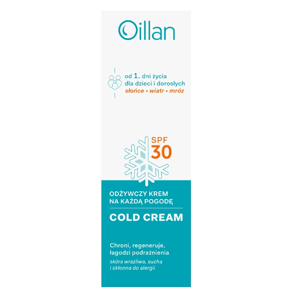 Oillan Närande Kräm med SPF30 För Alla Väder/ Från Födseln/ 50 m