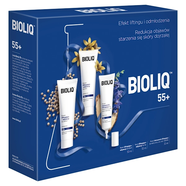 Bioliq 55+ Intensiv Liftingkräm 30 ml + Dagkräm 50 ml + Nattkräm