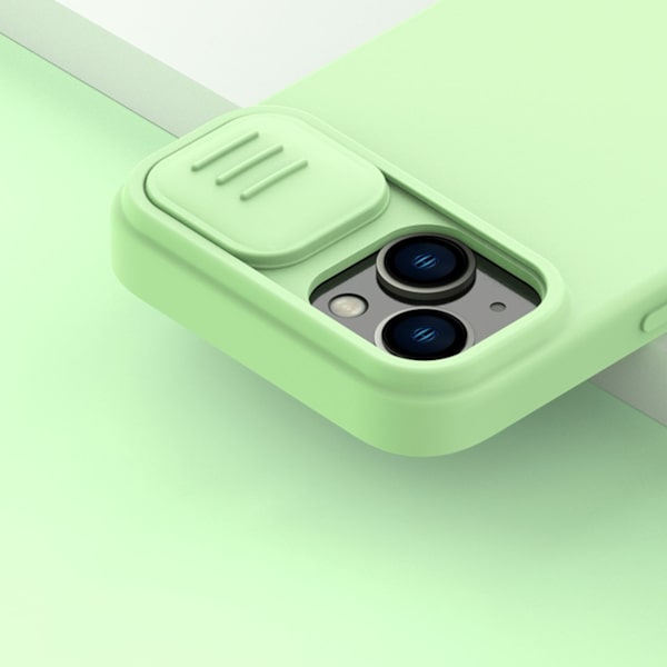 Nillkin CamShield Silikonskal med Kameraskydd för iPhone 14 Blå