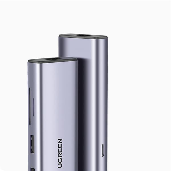 Ugreen CM512 USB-C Adapter - 2x USB-A 3.0/ HDMI/ RJ45/ SD/TF-kor