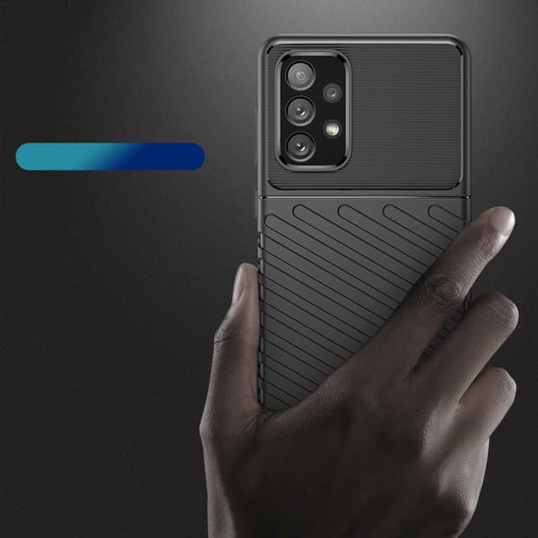 Thunder Case Stöttåligt Flexibelt Skal för Samsung Galaxy A73 Sv