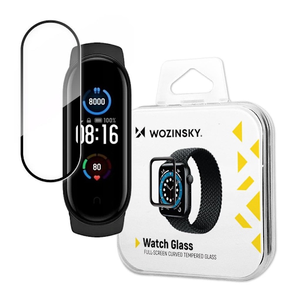 Wozinsky Hybrid Glas för Xiaomi Mi Band 5 - Svart Skärmskydd
