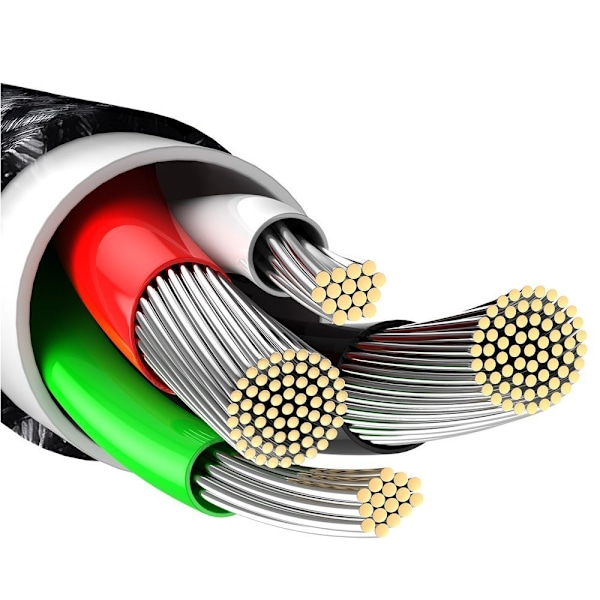 Baseus Tungsten USB till Lightning Kabel 2/4A/ 2m - Svart (CALWJ