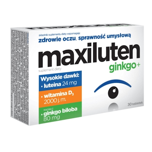 Maksyluten Ginkgo+ Tabletter - För Hälsa/ Minne och Uppiggande E