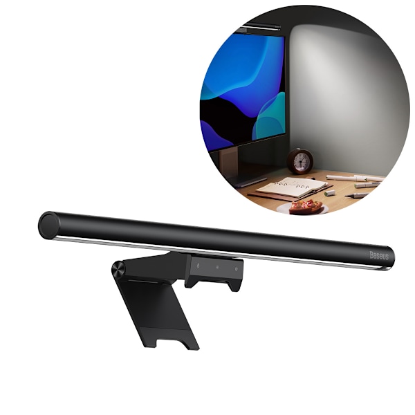 Baseus i-wok2 LED-skärmlampa för skrivbord - svart (DGIW000101)