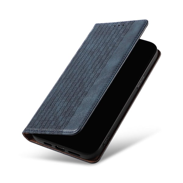 Magnetisk Plånboksfodral Blå för iPhone 14 Pro Max med Stativ oc