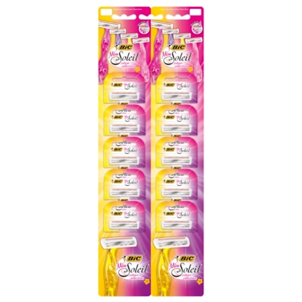 Naisten Partahöylä Setti - Bic Miss Soleil Color, 10 kpl