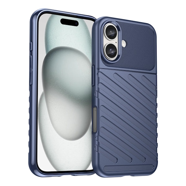 Silikonskal Thunder Case för iPhone 16 Plus - Blå