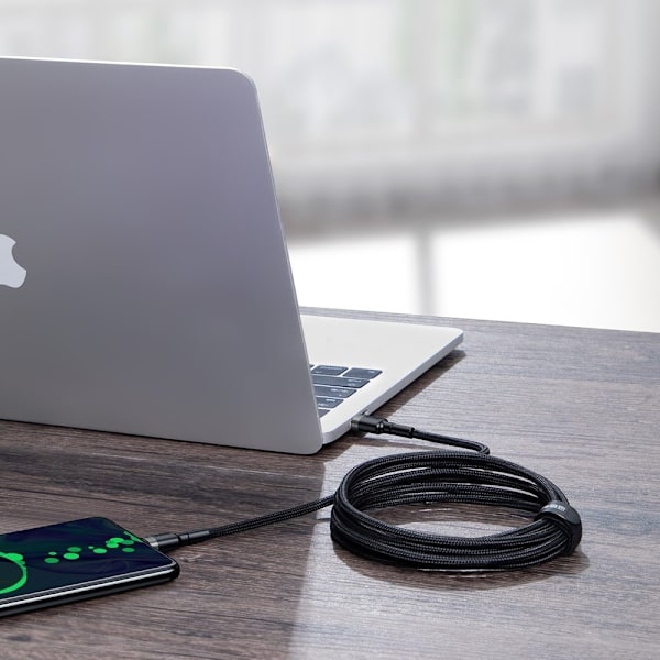 Baseus USB-C till USB-C Kabel 100W PD QC 5A 2m - Grå