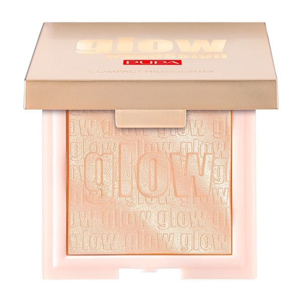 Pupa Milano Glow Obsession Korkealaatuinen Kompakti Highlighter 100 Vaalea Kulta, 6 g