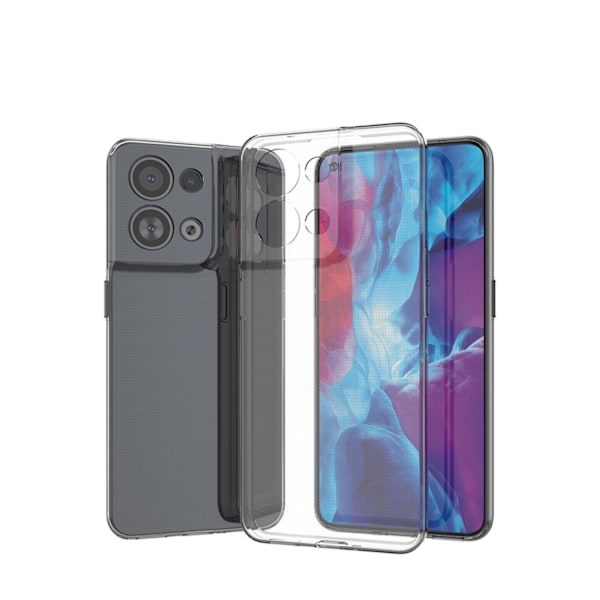 Oppo Reno 8 Ultraklart 0.5mm Premium Skal - Tunn & Transparent S