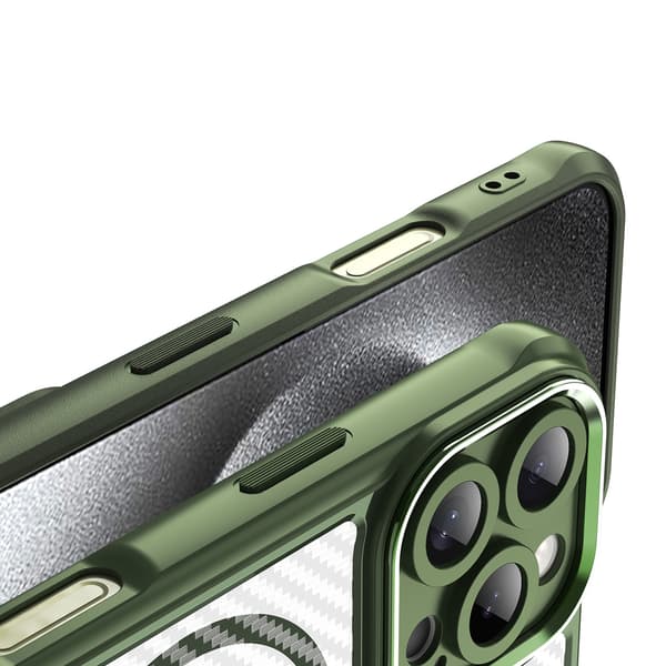 MagSafe Kompatibelt Silikonskal iPhone 16 Pro - Grön