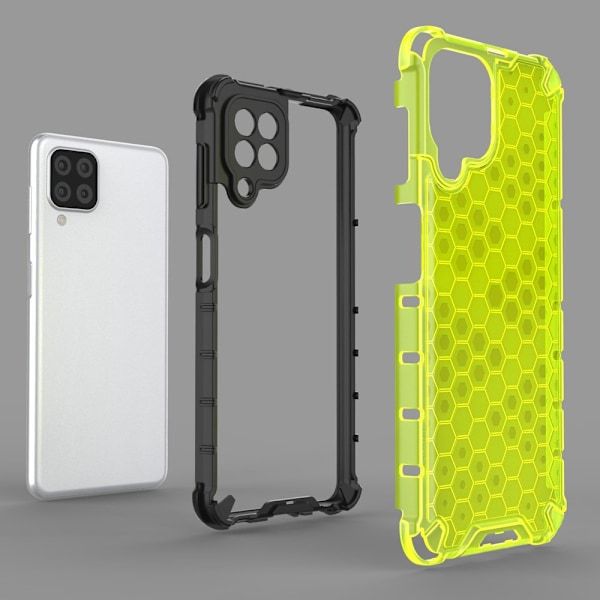 Transparent Stöttande Skal med Silikonram för Samsung Galaxy A22