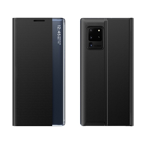 Samsung Galaxy A02s EU Fodral med Stativfunktion - Svart Flikfod