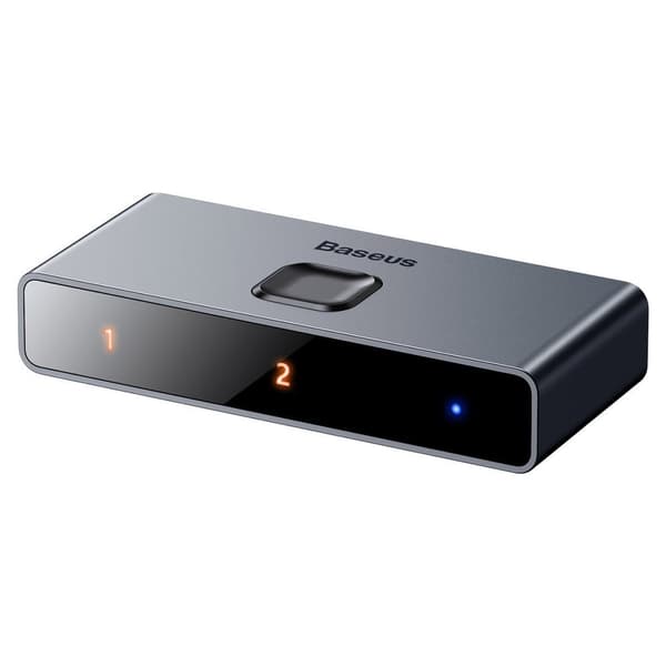 Baseus dubbelriktad HDMI-splitter/switch/ 2x HDMI 4K / 30 Hz/ gr