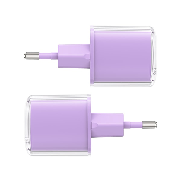 Acefast A53 30W GaN USB-C Laddare med Display - Lila