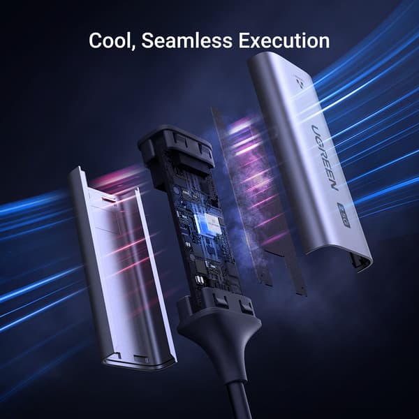 Ugreen CM648 Adapter USB-C till RJ45 Ethernet 2.5G - Grå