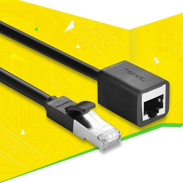 Ugreen Ethernetkabel NW112 RJ45 F/UTP Cat. 6 1 Gbps 5m - svart