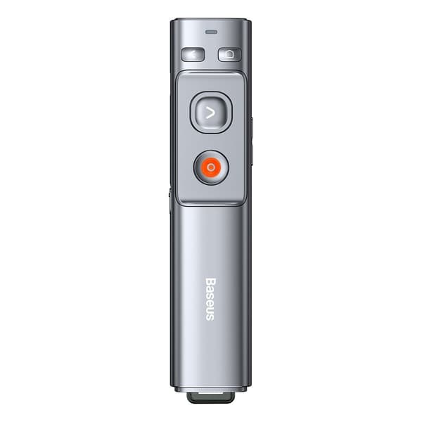 Baseus Orange Dot Trådlös Laserpekare för Presentationer - Grå (