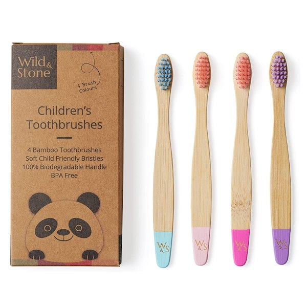 Bambu Barn Tandborstar/ 4-pack