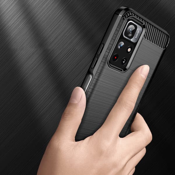 Flexibelt Kolfiberfodral till Xiaomi Redmi Note 11 Svart