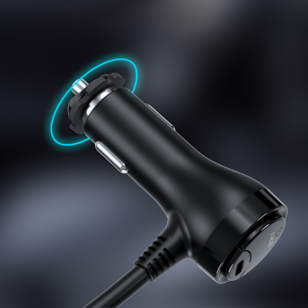 Choetech TC0021 Billaddare med 2x USB-C PD & 1x USB-A QC och 3 c