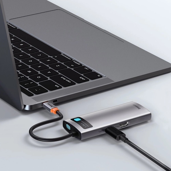 Baseus Metal Gleam 5-i-1 Multifunktionell USB-C HUB - USB-C PD 1