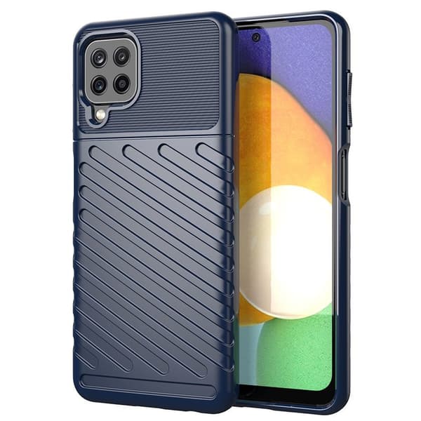 Thunder Case flexibelt pansarfodral för Samsung Galaxy A22 4G Bl