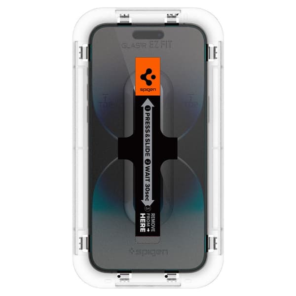 Spigen Glas.tR EZ Fit Härdat Glas för iPhone 14 Pro Max - 2-pack