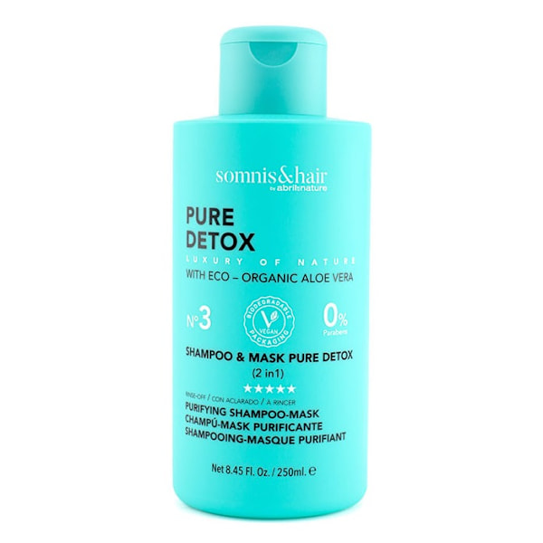 Somnis&Hair Puhdas Detox - 2in1 Shampoo ja Hiusnaamio, 250 ml