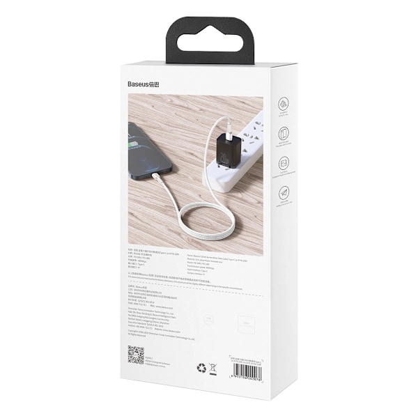 Baseus Cafule Series Metall Data Kabel USB-C / Lightning 20W PD