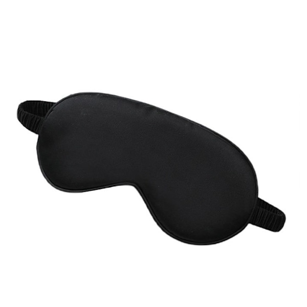 Ecarla Lyxig Sovmask av Satin Svart
