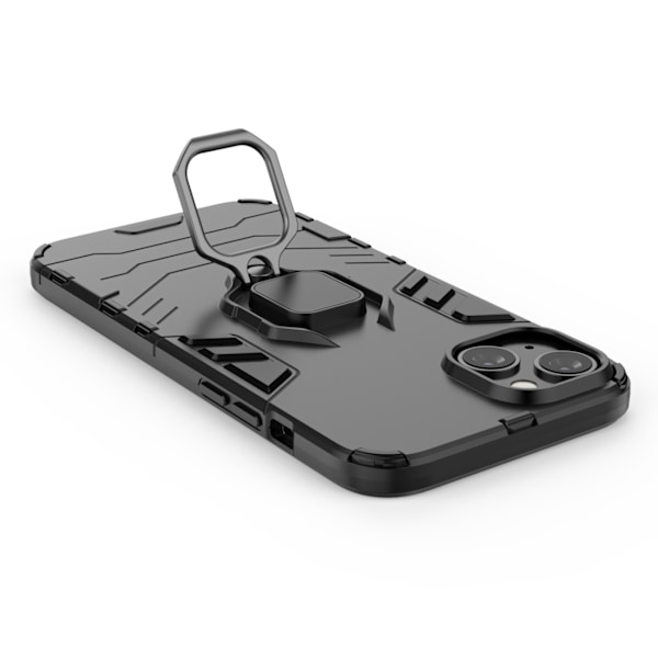 Robust Magnetiskt Skal med Hållare för iPhone 14 Pro Svart