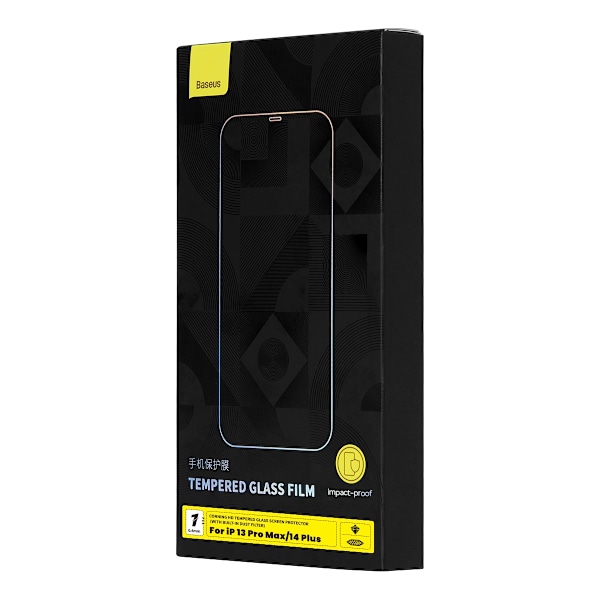 Baseus härdat glas för iPhone 14 Plus / 13 Pro Max - fullständig