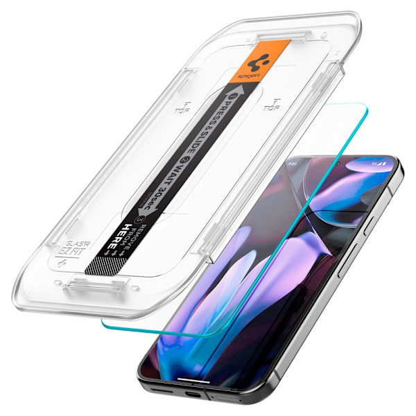Spigen Glas.tR EZ Fit Härdat Glas med Installationsverktyg för G