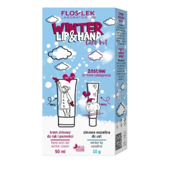 Flos-Lek Vinter Läppar & Händer Skydd och Vård Handkräm 50 ml +