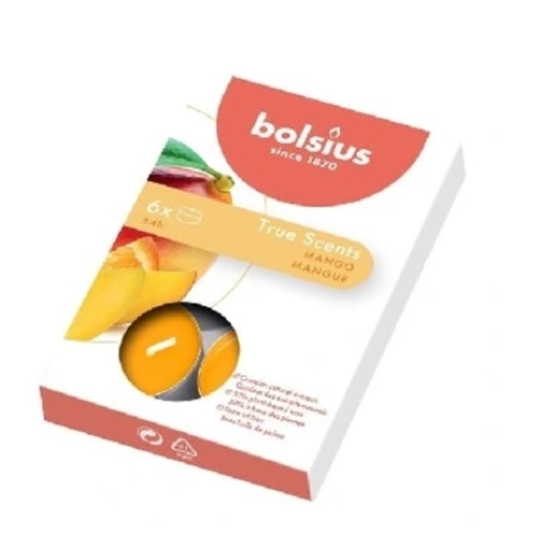Bolsius Uppvärmda Mango Vaxkakor/ 6 pack