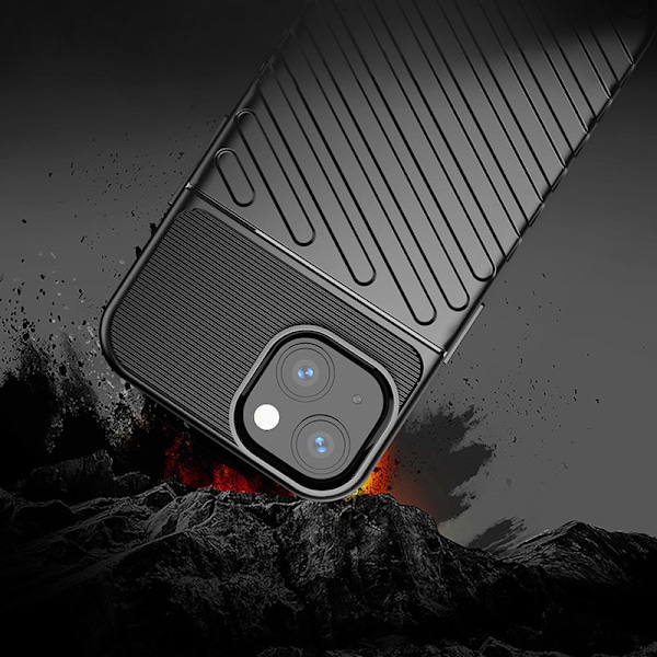 Skyddande Grönt Pansarskal för iPhone 13 Mini - Thunder Case Ela
