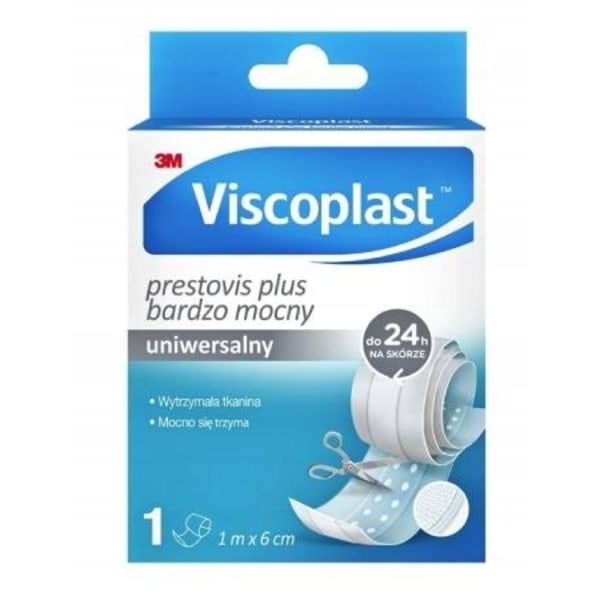 Prestovis Plus Extra Starkt Skärande Plåster - 1m x 6cm
